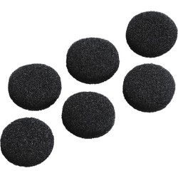 Hama Vervangende Oorschuimstofbekledingen Ø 19 Mm 6 Stuks Zwart