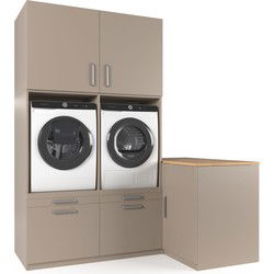 Wasophoogte Wasmachine Kast Hong Kong – Perle Taupe