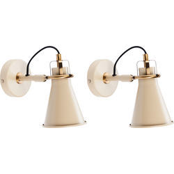 Beliani MOYOLA - Muurlamp-Beige-IJzer