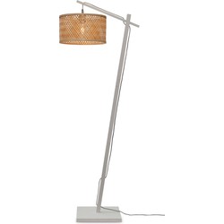 Vloerlamp Java - Bamboe Wit/Naturel - 58x32x150cm