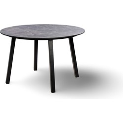 Teeburu tafel black/concrete dia. 120 cm