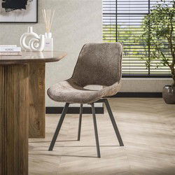 Hoyz Collection - Stoel Swivel - Rich Champagne - Set van 4