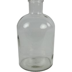 Countryfield vaas - helder/transparant - glasA - apotheker fles - D17 x H31 cm - Vazen
