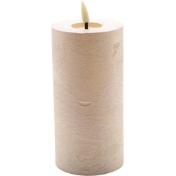 Mansion atmosphere led kaars Champagne beige 15x7,5cm