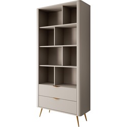 Meubella Boekenkast Lima - Beige - 88 cm