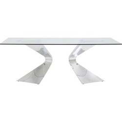 Kare Eettafel Gloria Chrome