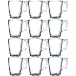Luminarc Theeglazen / koffieglazen - 12x stuks - glas - 250 ml - Koffie- en theeglazen