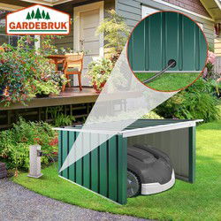 Robotmaaier Garage Groen Metaal 89x90x54cm