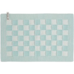 Knit Factory Placemat Block - Ecru/Mint - 50x30 cm