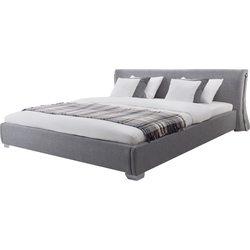 PARIS  - Tweepersoonsbed - Grijs - 140 x 200 cm - Polyester