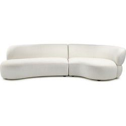 Riviera Maison San Remo Sofa Arm Right 2,5 Seater, boucle, simply white