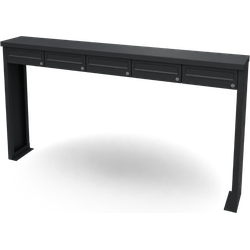 Multibox brievenbus 5 breed 1 hoog zwart