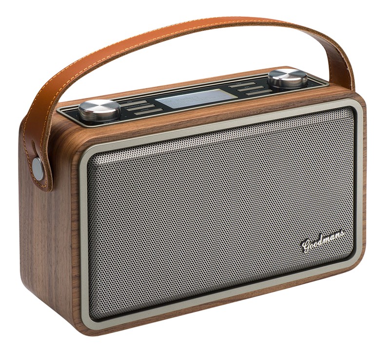 Goodmans Heritage Portable Wifi DAB+ Bluetooth Radio Wood - 