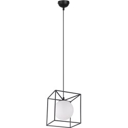 Industriële Hanglamp  Gabbia - Metaal - Zwart