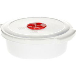 PlasticForte Magnetronschaal - 1,5L - wit - kunststof - Magnetronbakken