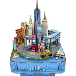 Tone-Cheer muziekdoosje New York DIY Modelbouw Knutselen