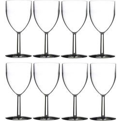 Rosti Mepal Wijnglazen - 10x - kunststof - 300 ml - 8 x 16 cm - Wijnglazen