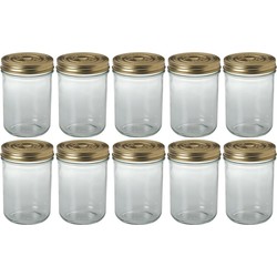 10x Luchtdichte weckpotten transparant glas 750 ml - Weckpotten