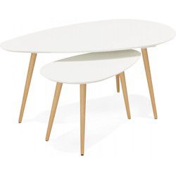 TETRYS design bijzettafels 116x66x45 cm Wit