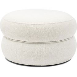 Riviera Maison San Remo Stool Dia 70cm, bouclé, simply white