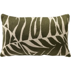 Dutch Decor EDEN - Buitenkussen 30x50 cm - waterafstotend en uv-bestendig - Mayfly - groen - Dutch Decor