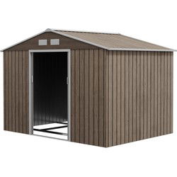 4goodz Tuinhuis Gereedschapsschuur met Bodemframe - Bruin