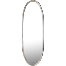 PTMD Limera Brass Alu Oval Mirror Irregular Border L