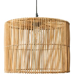 Groenovatie Rotan / Rieten Hanglamp, Handgemaakt, Rond, Naturel, ⌀40 cm