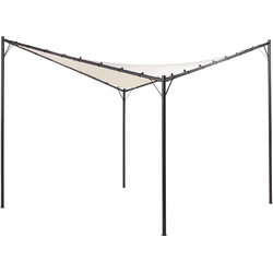 Beliani AVENTINE - Tuin pergola-Beige-Polyester, Staal