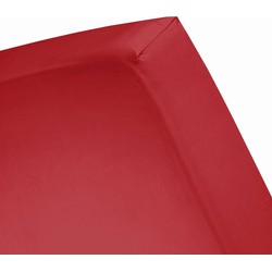 Damai Hoeslaken Organic Jersey 30cm - red 80/90x200/220cm