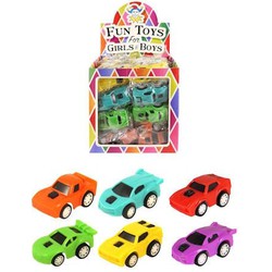 48 Stuks - Pull Back Sport Auto's - In Traktatiebox - Klein Speelgoed - Uitdeelcadeautjes - Traktatie voor kinderen - Jongens