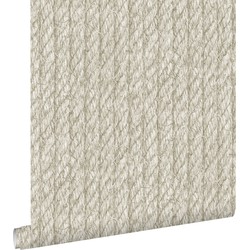 ESTAhome behang touw-motief beige - 53 cm x 10,05 m - 138246