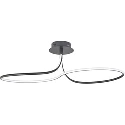 Highlight - Basel - Plafondlamp - LED - 98 x 35  x 30cm - Zwart