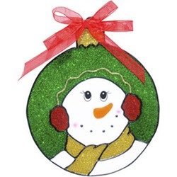 Kerst decoratie stickers sneeuwpop plaatjes 18 cm - Feeststickers