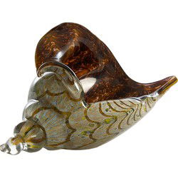 Light & Living - Ornament SHELL - 28x12x16cm - Groen