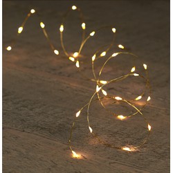 Anna Collection lichtdraad - goud - met 10 leds - warm wit - 100 cm - Lichtsnoeren