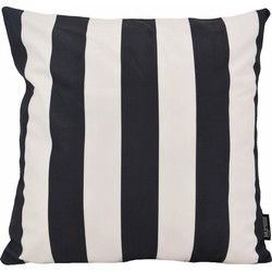Streep Zwart/Crème | 45 x 45 cm | Kussenhoes | Katoen/Polyester
