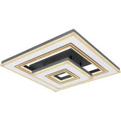 LED plafondlamp met vierkante metalen frames | Zwart | Wit  | Plafonniere | Woonkamer | Eetkamer