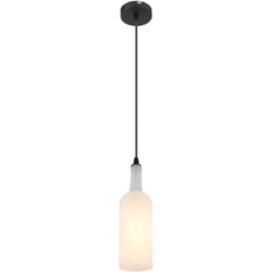 Hanglamp glas in flesoptiek | Wit | E27 | Restaurantverlichting | Bedrijvenverlichting | Woonkamer