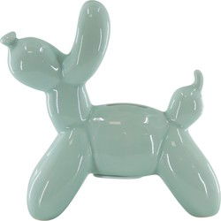 Ornament- Money Bank Balloon Dog- Mint green-17x7x17cm
