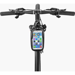 Decopatent® PRO Fiets Frametas met Telefoonhouder - Frametas Fietstas - Waterdicht - Racefiets - MTB - Fietsen - Tot 6.5 Inch Gsm