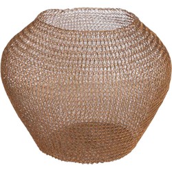 PTMD Nerrah Ronde Lampenkap - H15 x Ø20 cm - RVS - Goud