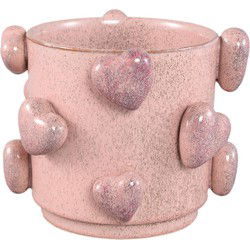 PTMD Bloempot Valentin - 22x21x17 cm - Keramiek - Roze