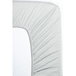 Hotel Home Collection - Jersey Hoeslaken - 80/90x200+30 cm - Zilver Grijs