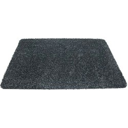 Deurmat/droogloopmat - antislip - antraciet - 40 x 60 cm - Deurmatten