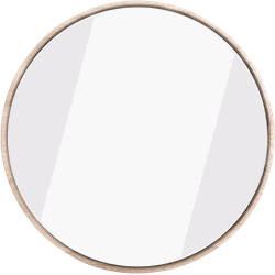 Gazzda Look mirror - wandspiegel whitewash - Ø 22 cm