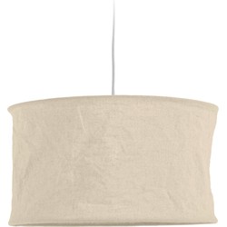 Kave Home - Mariela plafondlampenkap in linnen met beige afwerking Ø 50 cm