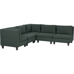 Beliani UNSTAD - Modulaire Sofa-Groen-Polyester