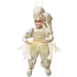 Clayre & Eef Decoratie Hanger Elf Beige Textiel