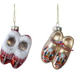 Ornament glas l6.1b3.7h9 cm multi kerst